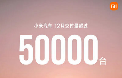 Xiaomi Auto sold 39,089 units of the YU7 model in December 2025