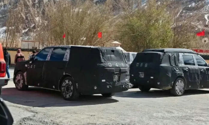 Spy photos of the Xiaomi YU9 test vehicle