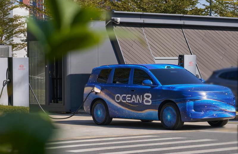 BYD Sealion 08 spy photo