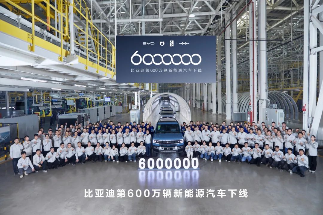 The Global First: BYD Achieves a Record of 6 Million New Energy Vehicles Produced