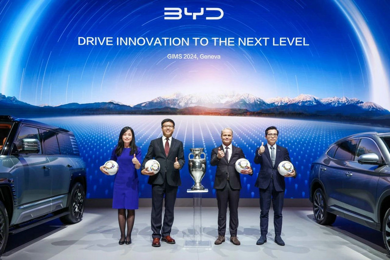 BYD makes its debut at the 2024 Geneva Motor Show