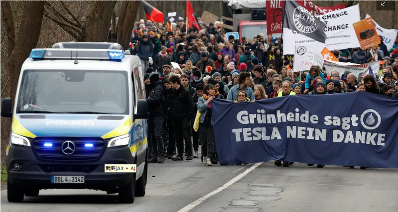 German environmentalists oppose Tesla's factory construction