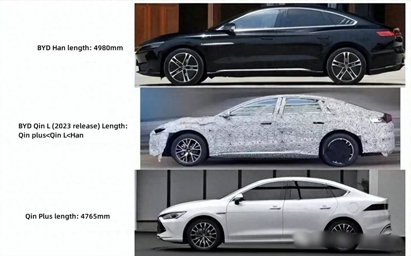 BYD Qin L length comparison