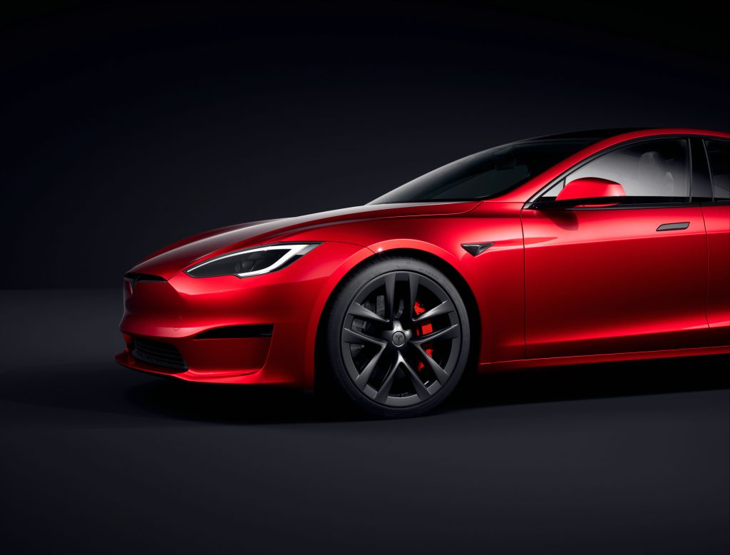 red tesla model s