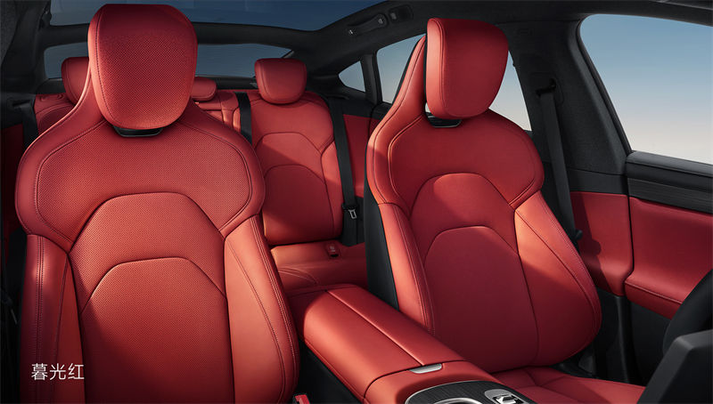 Xiaomi su7 interior red leather seats