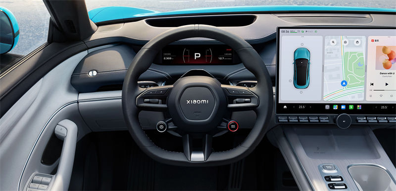 Xiaomi su7 interior steering wheel