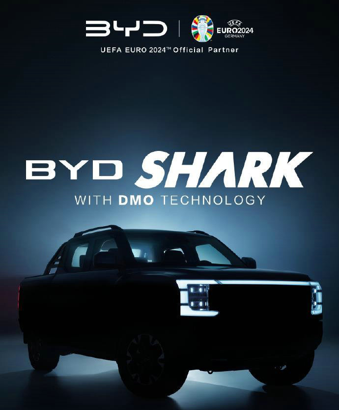 byd pickup shark poster