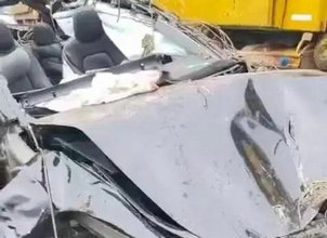 Tesla car accident