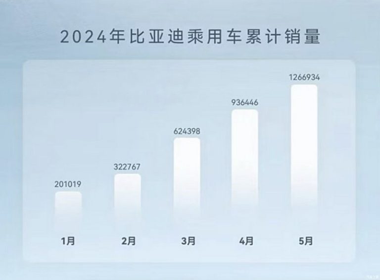 BYD sales in 2024