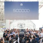 NIO 500000 vehicles off the production line