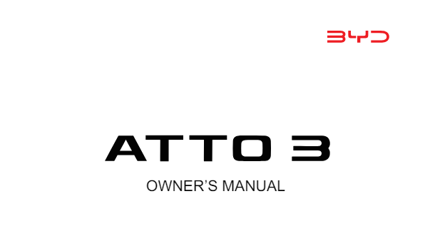 byd atto 3 manual