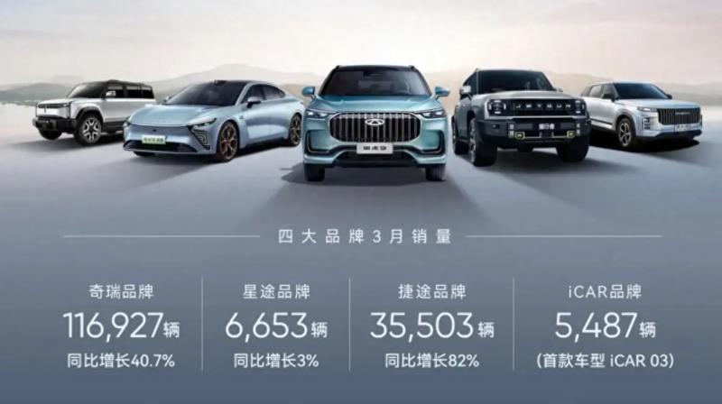 chery sales in May 2024